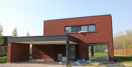 Moderne nieuwbouw houtskelet